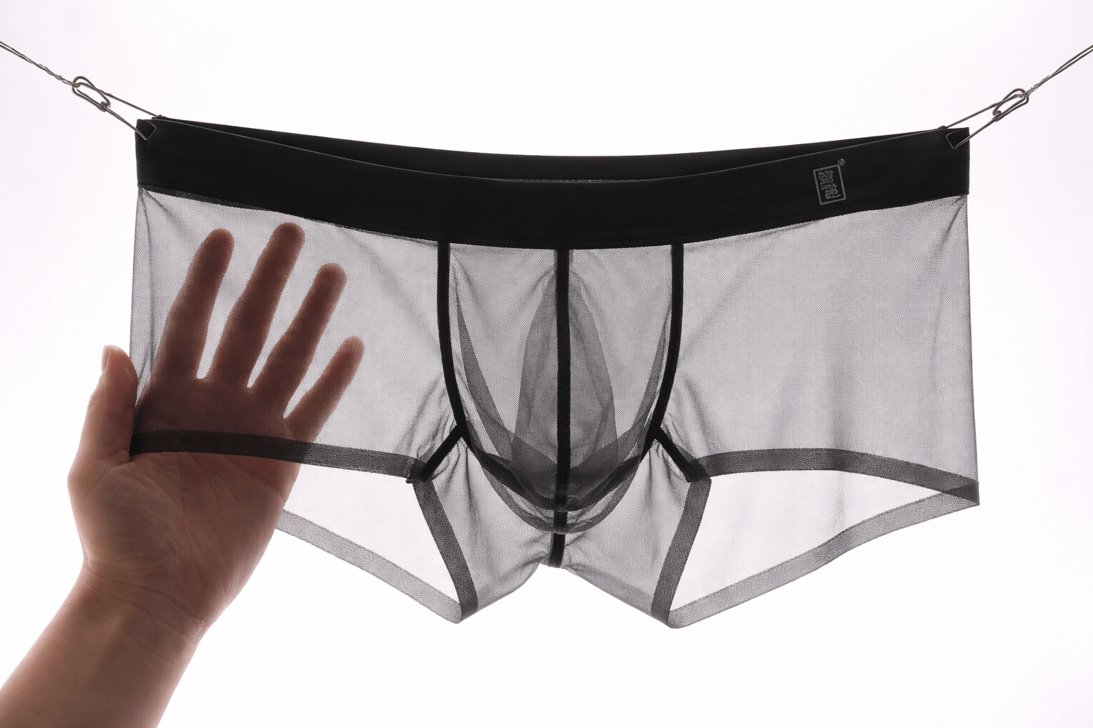 Boxer transparent homme