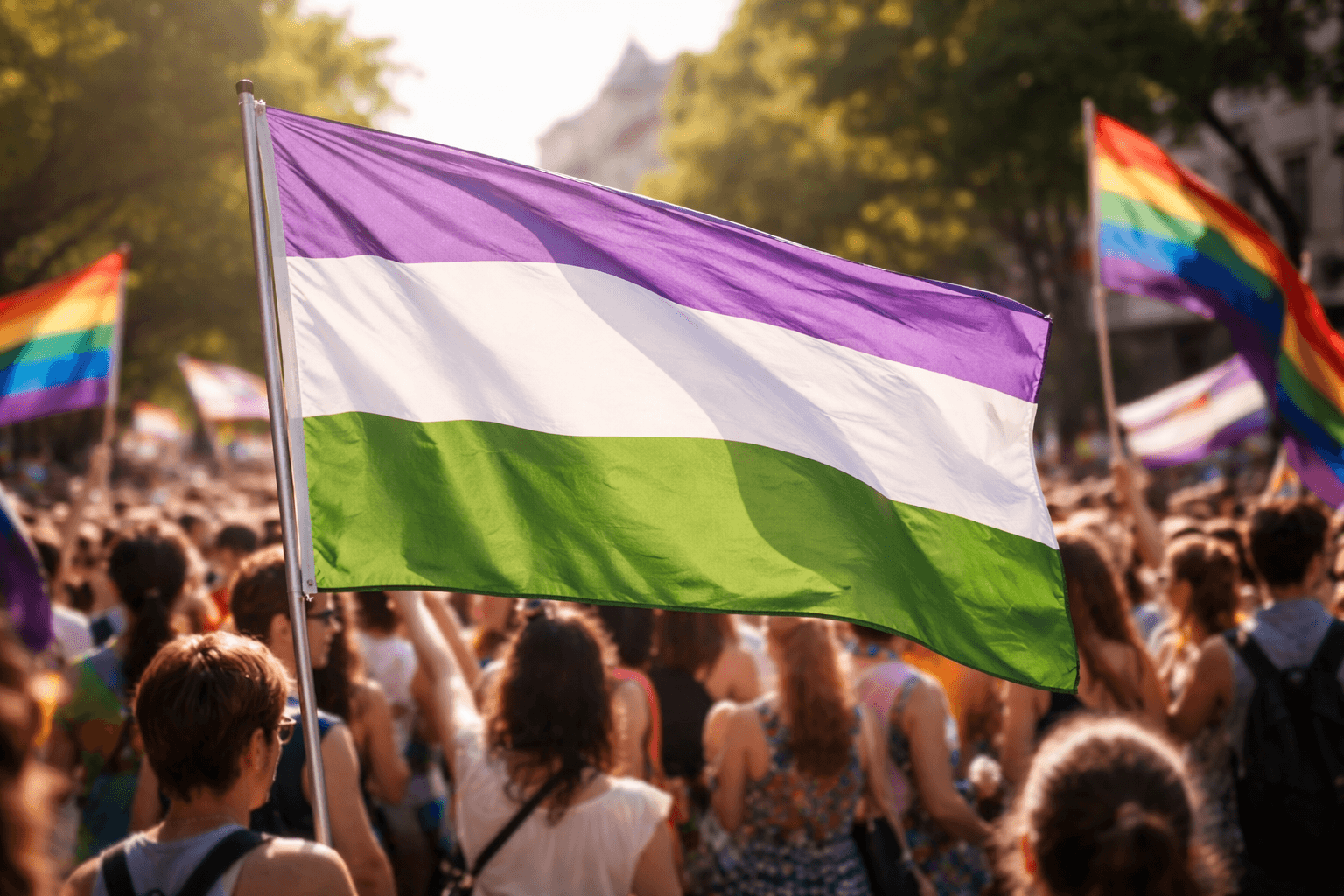 Genderqueer flag